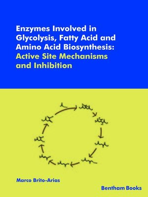 cover image of Enzymes Involved in Glycolysis, Fatty Acid and Amino Acid Biosynthesis: Active Site Mechanisms and Inhibition